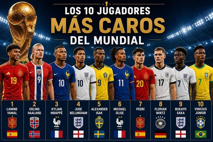 Los 10 más caros del Mundial.