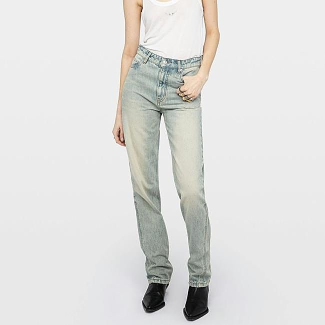 Vaquero recto en azul desgastado de Zadig & Voltaire, 245 euros.