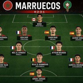 El increíble caso de Marruecos ante Brasil: once jugadores en cancha nacidos fuera de su país