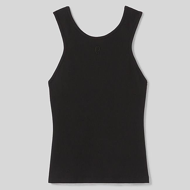 Tank top negro básico de Claudie Pierlot, 45,50 euros.