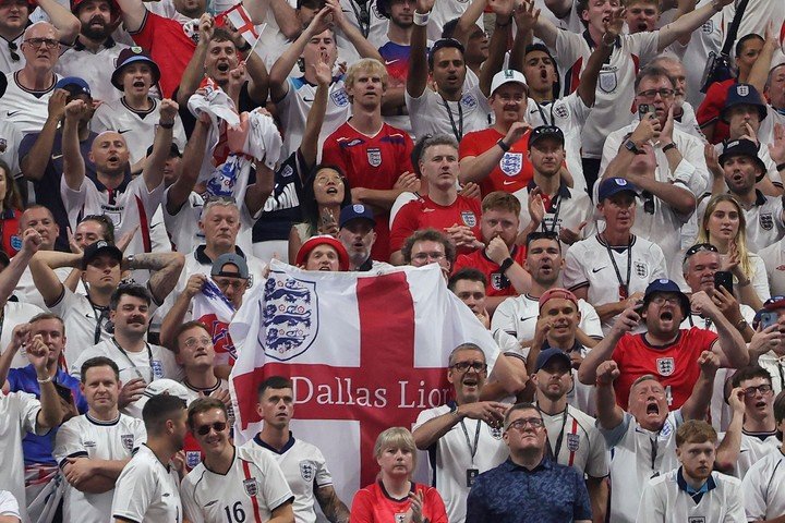Los hinchas de Inglaterra ingresarán al estadio por una puerta diferente a la de los argentinos.