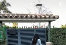 Así es el jardín de Sheila Ebana, madre de Lamine Yamal: piscina redonda, porche grande y pequeño campo de fútbol para Keyne