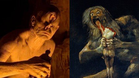 Comparación entre Polifemo y el cuadro de Goya
