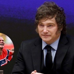Milei sacó chapa por un autógrafo de Haaland: "Vikingo, sos un gigante"