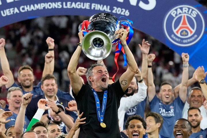 El PSG de Luis Enrique buscará quedarse con la Champions por tercer año consecutivo. (AP)