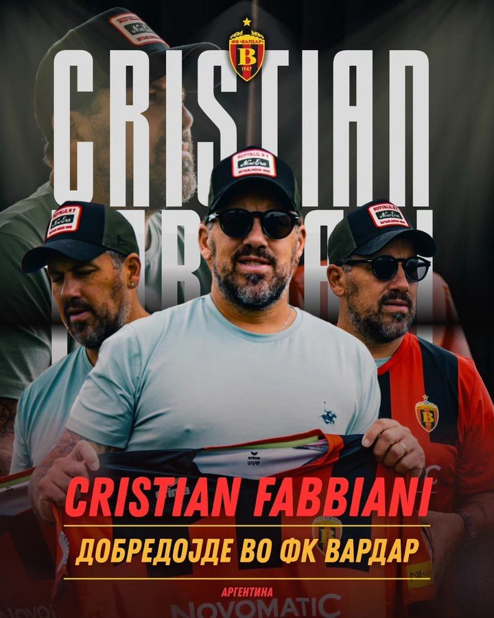 La carta de presentación del Ogro Fabbiani en Vardar.