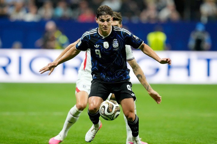 Julián Alvarez, determinante para Argentina.
(AP Photo/Rebecca Blackwell)