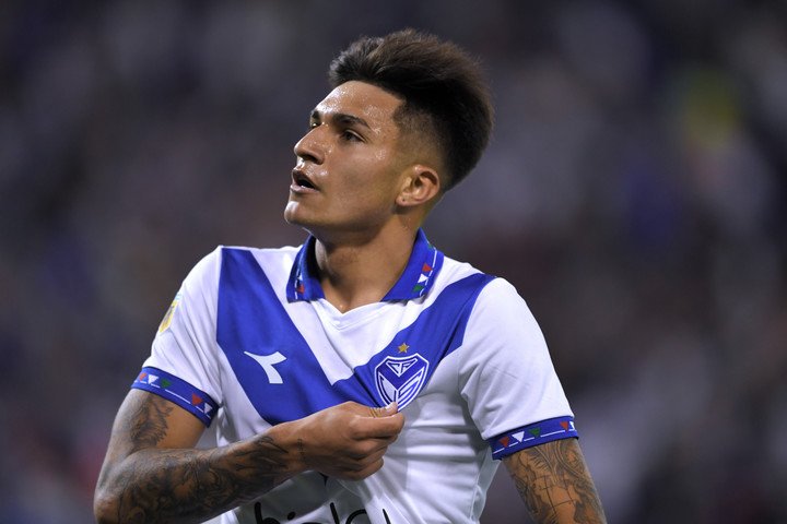Santiago Castro hizo nueve goles en 64 partidos con Vélez. 