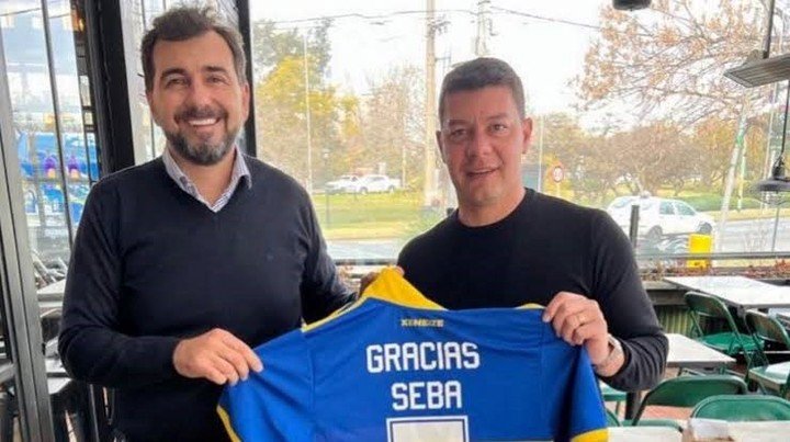 Jorge Reale junto a Sebastián Battaglia.