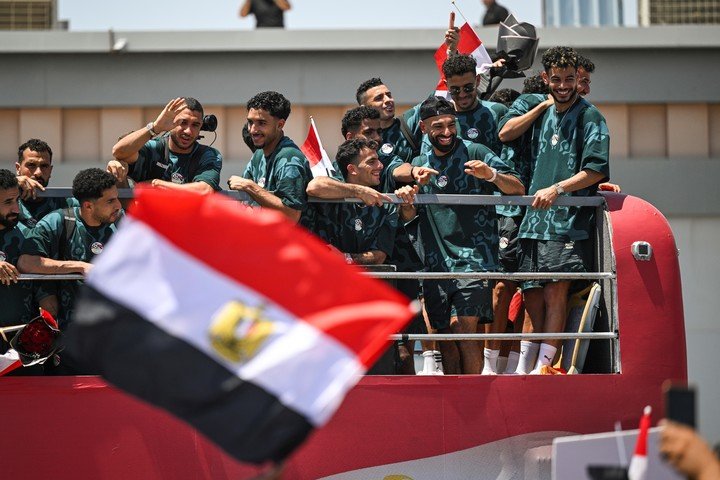 Recibimiento a Egipto en su regreso al país. (EFE)