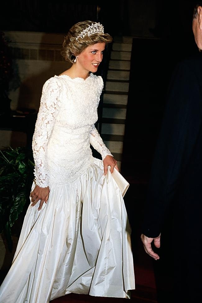 Lady Di con un vestido de Murray Arbeid en Wahsintong.