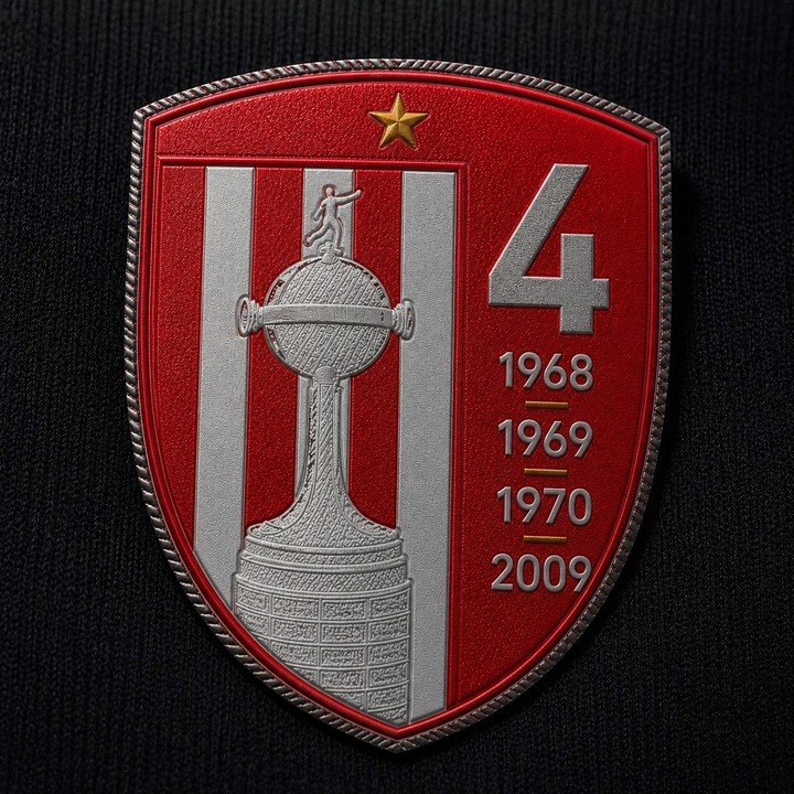 El posible parche para Estudiantes en la Libertadores. (IMAGEN REALIZADA POR LA IA)