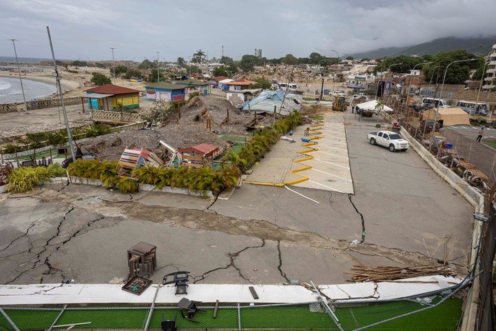 Una zona destruída en Venezuela. (EFE)