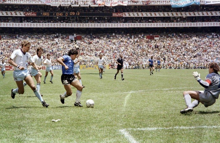 La camiseta que usó Diego en 1986.