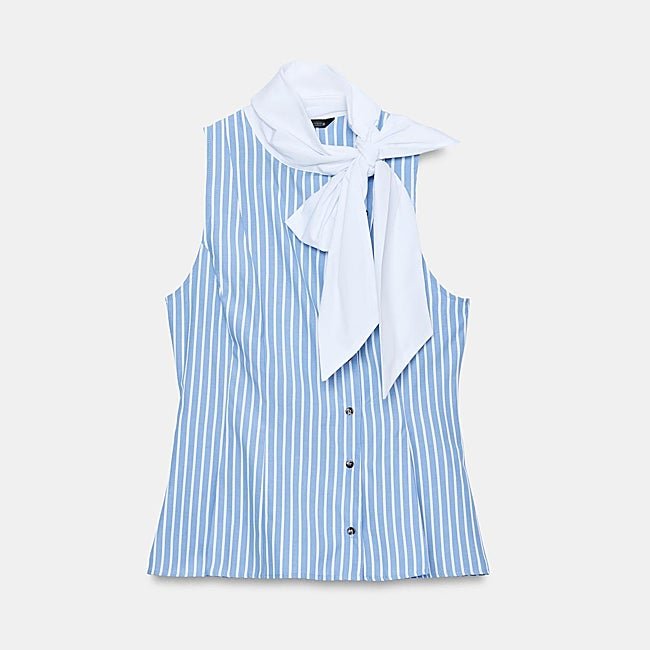 Camisa con estampado de rayas de Zara (22,99 euros)