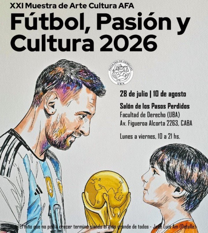 XXI Muestra de Artes Plásticas Fútbol, Pasión y Cultura. FOTO: AFA.