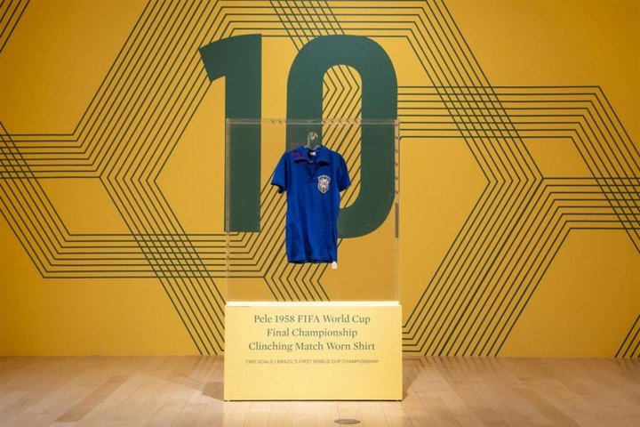 Camiseta de Pelé usada en 1958.