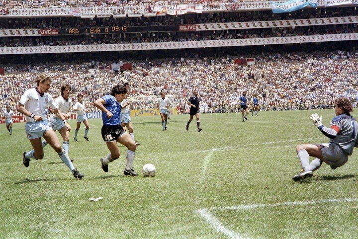 El gol de Diego (AFP).