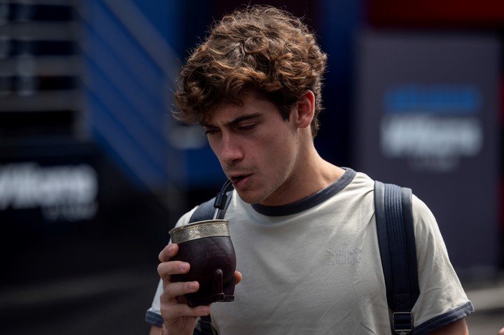 Colapinto en su llegada al Hungaroring (EFE/EPA/Zoltan