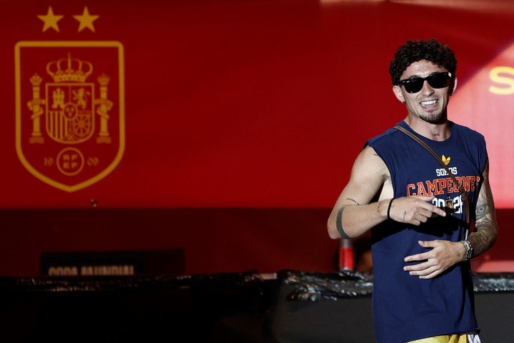 Yeremy Pino en su presentación en los festejos. (REUTERS)