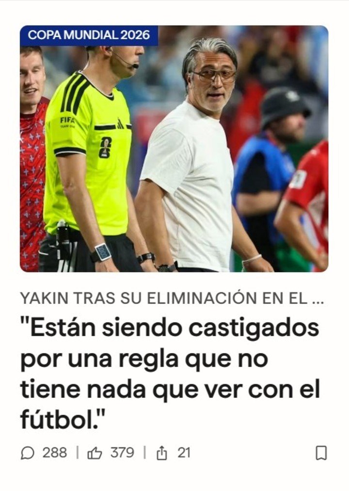 20 Minuten, muy crítico con la roja a Embolo.