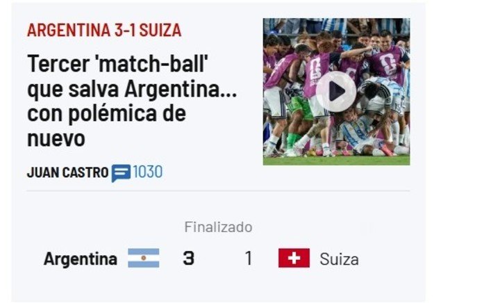 Qué dijo Marca de la clasificación de Argentina a semi.