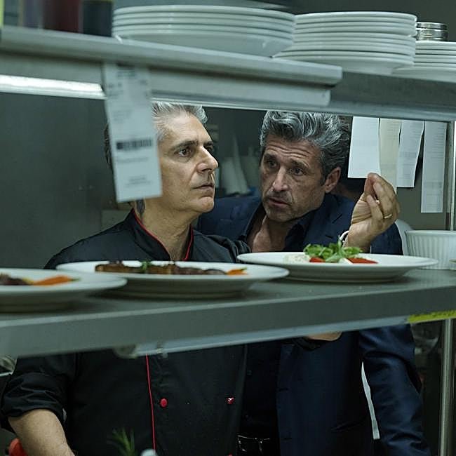 Michael Imperioli y Patrick Dempsey en un fotograma de Memoria de un asesino.