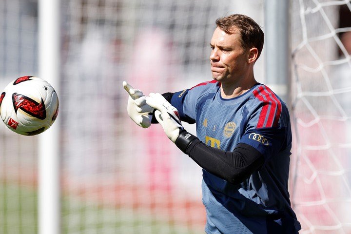 Manuel Neuer en la pretemporada con el Bayern Múnich.
