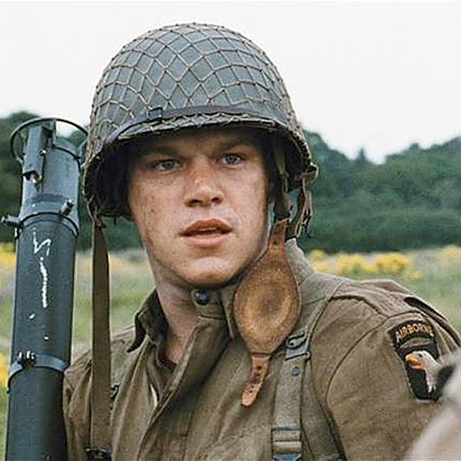 Matt Damon en una imagen de Salvar al soldado Ryan.