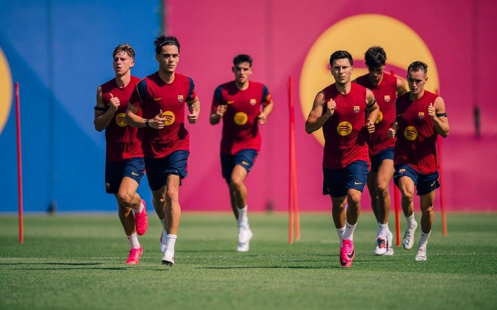La vuelta a los entrenamientos del FC Barcelona antes de la temporada 26/27. Foto: FC Barcelona.