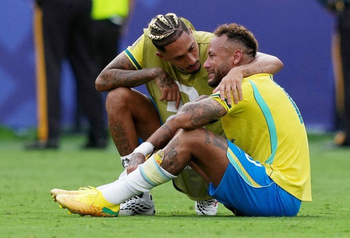 Neymar Jr. cayó ante la Noruega de Erling Haaland. (REUTERS)
