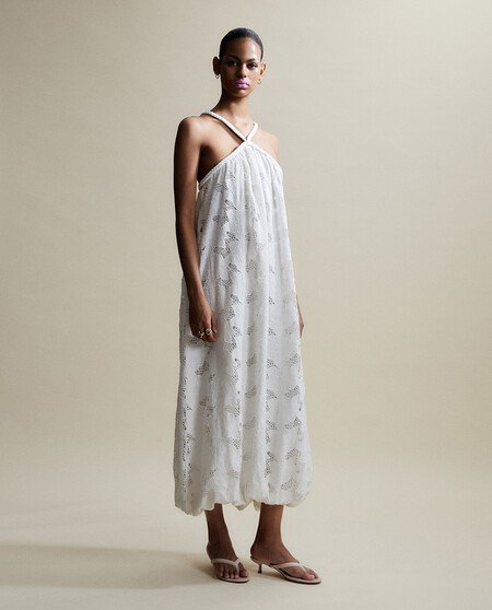 vestido cuello halter