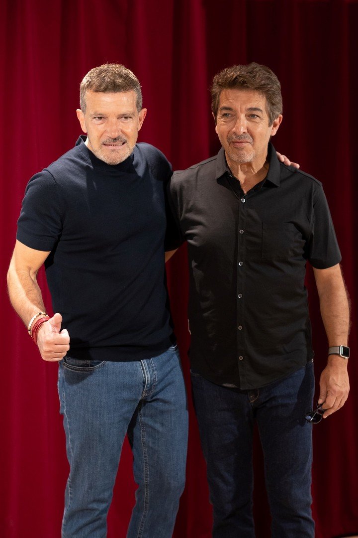 Antonio Banderas con Ricardo Darín.