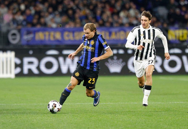 Inter venció a Juventus en el derby de Italia (EFE).