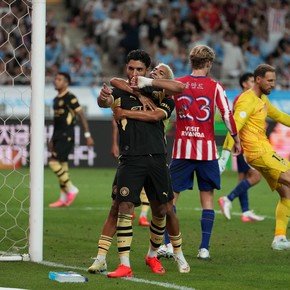 Con un ratito del Diablito Echeverri, Manchester City le ganó 3-1 al Atlético de Madrid sin argentino del Cholo Simeone