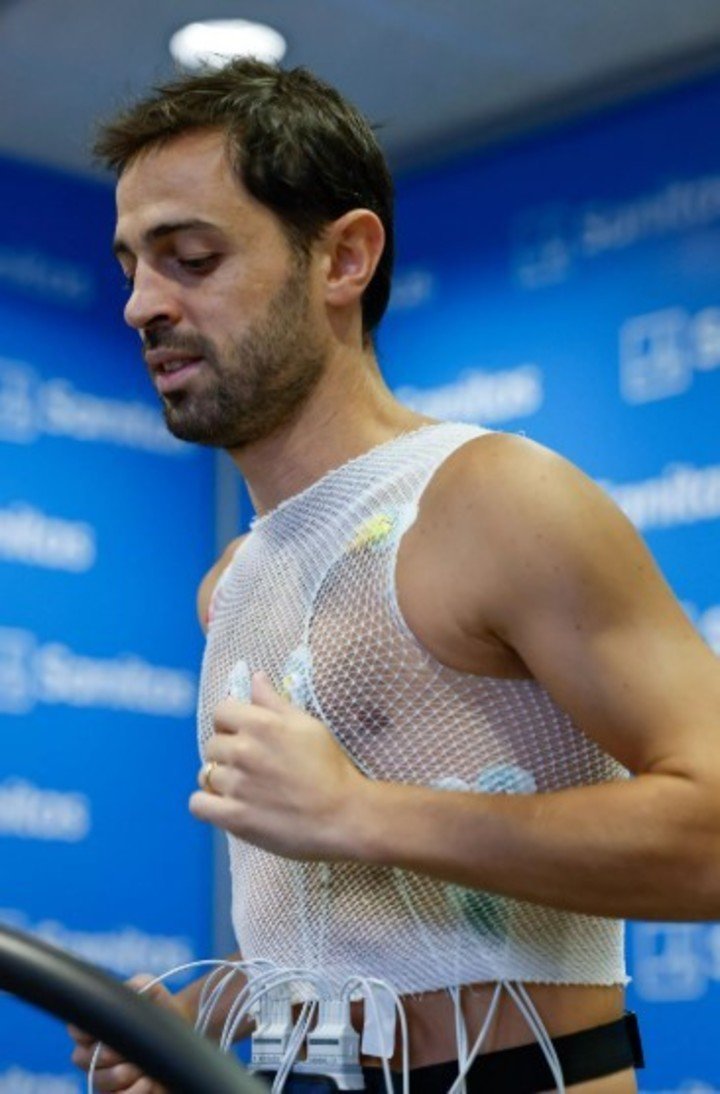 Bernardo Silva en los chequeos médicos con el Real Madrid (Foto: Prensa Real Madrid).