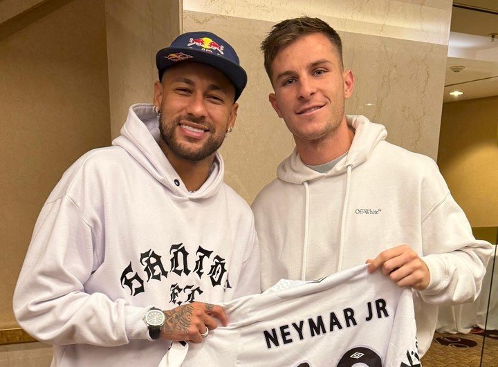 Galoppo con Neymar.