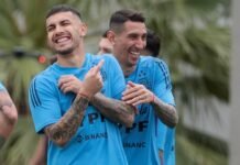 El reencuentro entre Paredes y Di María en Rosario: «Amigo mío»