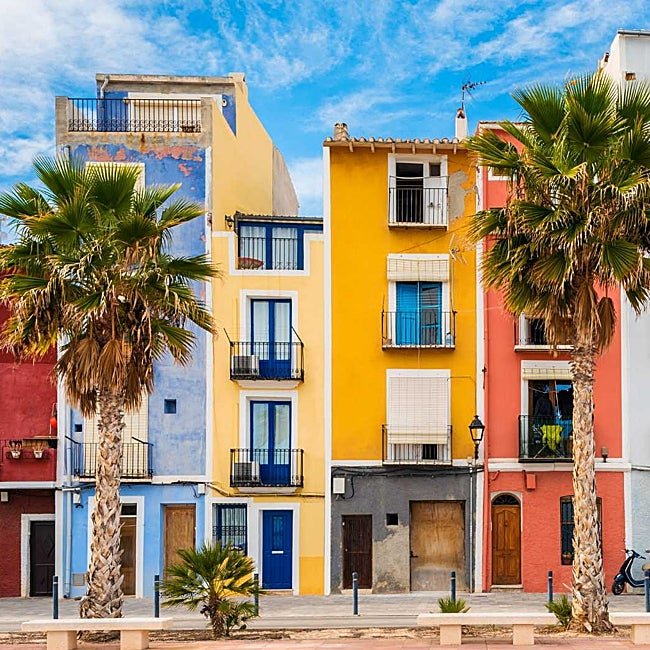 La Vila Joiosa también recuerda a Murano y a Burano, en la Laguna de Venecia.