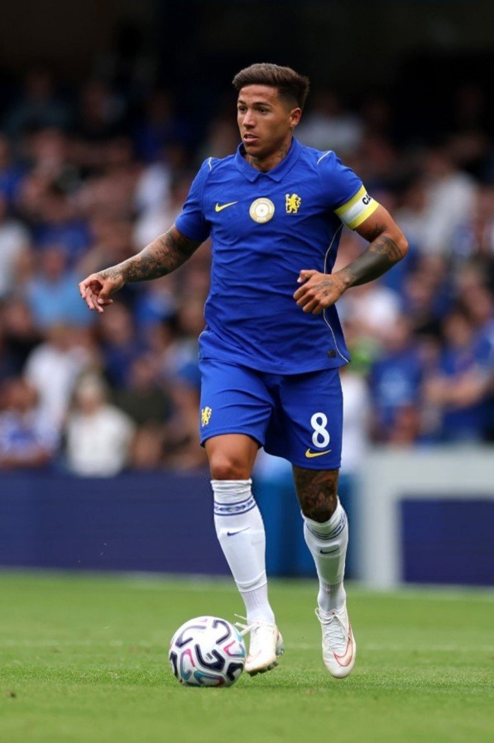 Enzo volvió a jugar con la camiseta del Chelsea (Foto: Twitter CFC Pics).