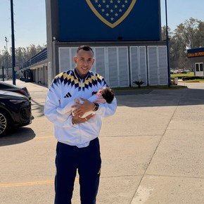 El tierno mensaje de Villa junto a su hija en Boca Predio