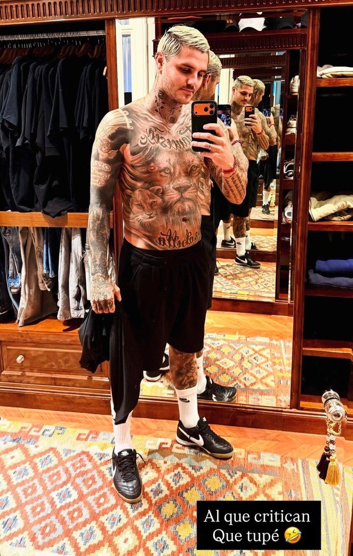 El segundo posteo del futbolista. (foto: @mauroicardi)