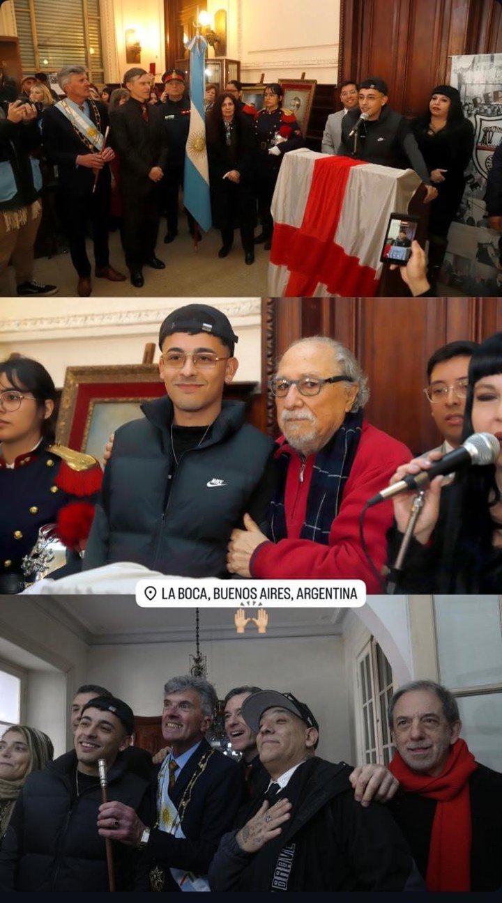 Trueno, nuevo ciudadano ilustre de la Republica de la Boca.