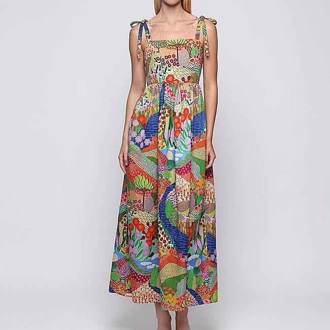 Vestido estampado de Mirto, 175 euros.