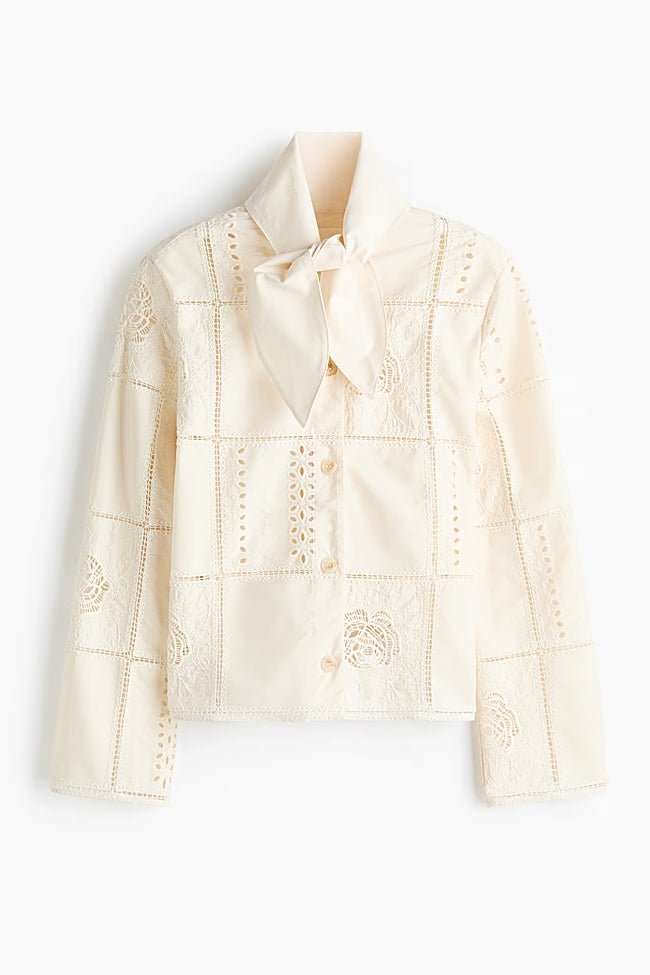 Chaqueta blanca de H&M (49,99 euros)