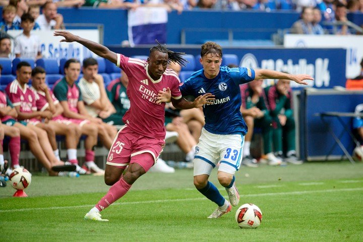 Diomandé en un amistoso con el Real Madrid ante el Schalke 04.