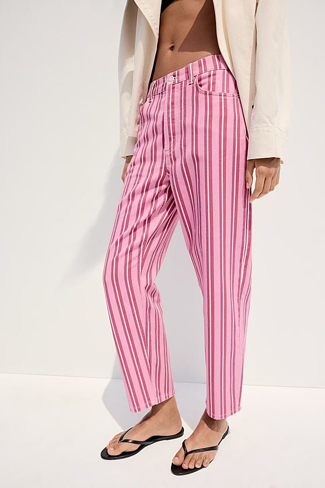 Pantalón rosa de Mango (39,99 euros)