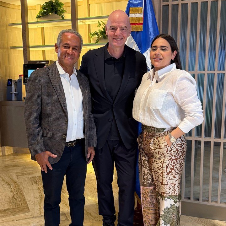Gianni Infantino durante su visita a República Dominicana. (FOTO: Ig)