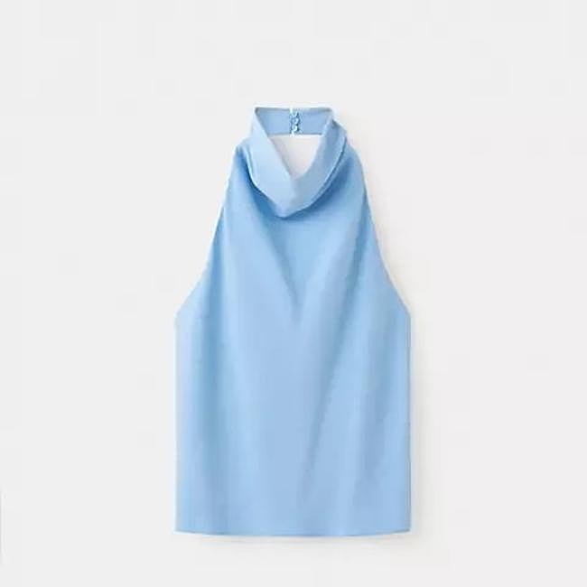 Top halter satinado de Mango, 22,99 euros.