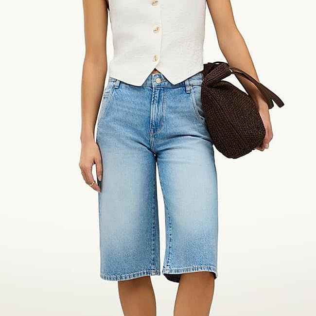 Jorts de denim claro de C&A, 24,99 euros.